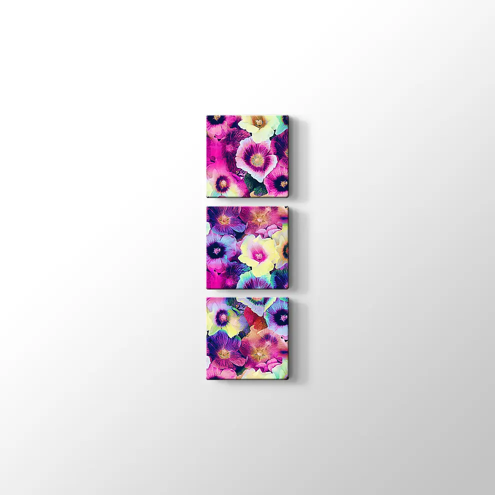 Menekşeler Kanvas Tablo