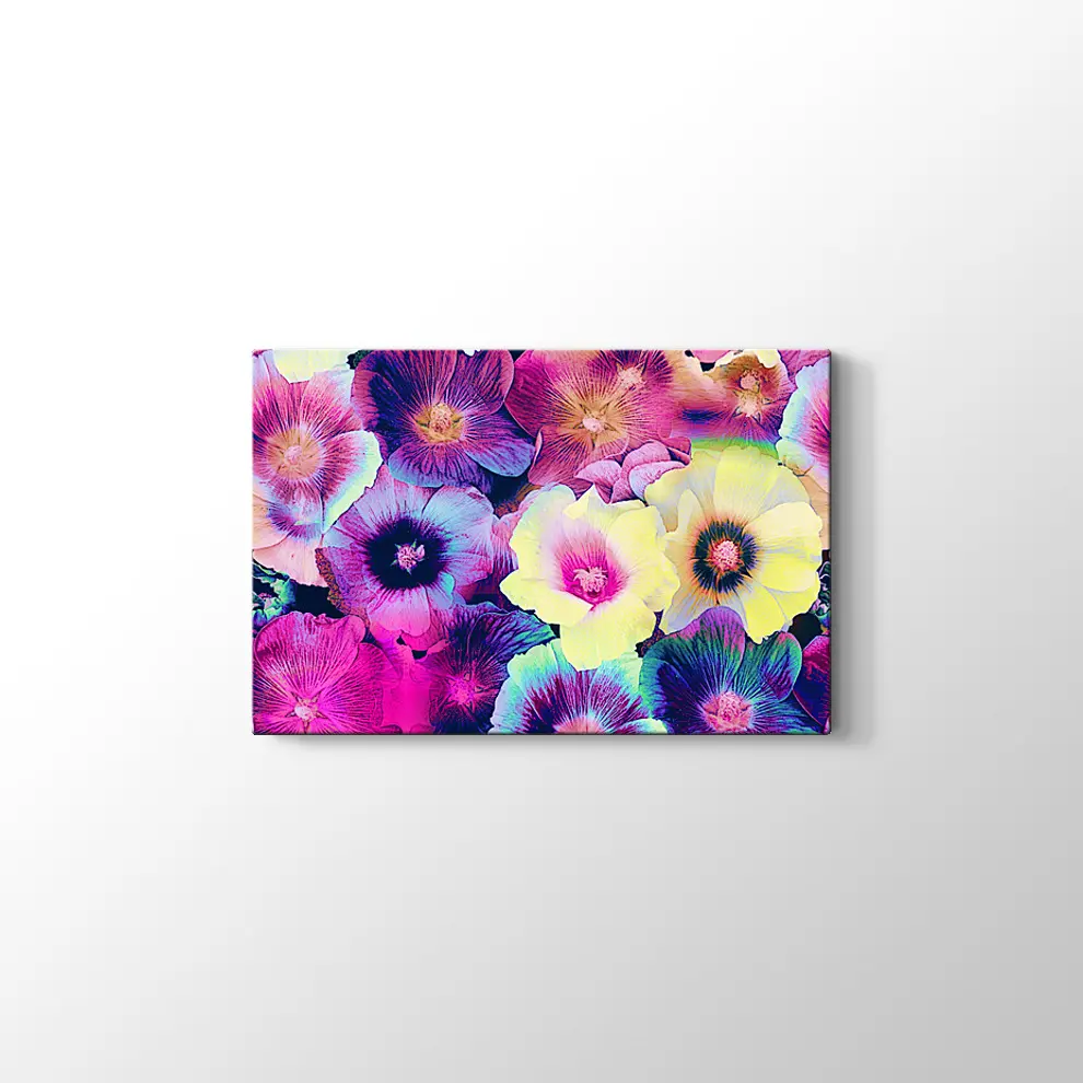 Menekşeler Kanvas Tablo