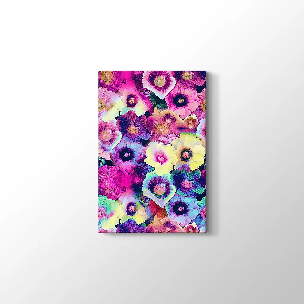 Menekşeler Kanvas Tablo