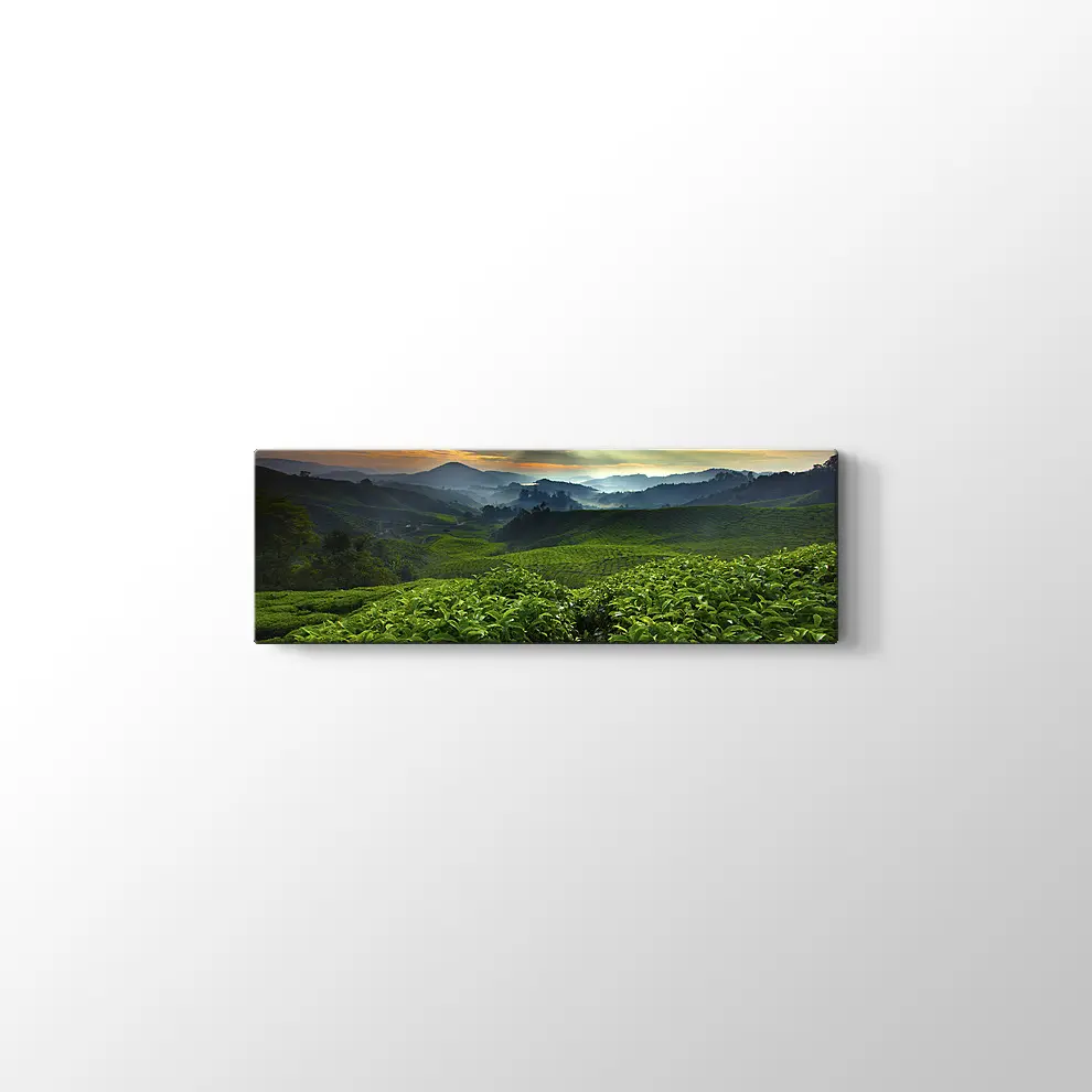 Çay Bahçesi Kanvas Tablo