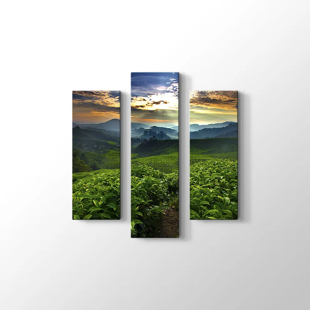 Çay Bahçesi Kanvas Tablo