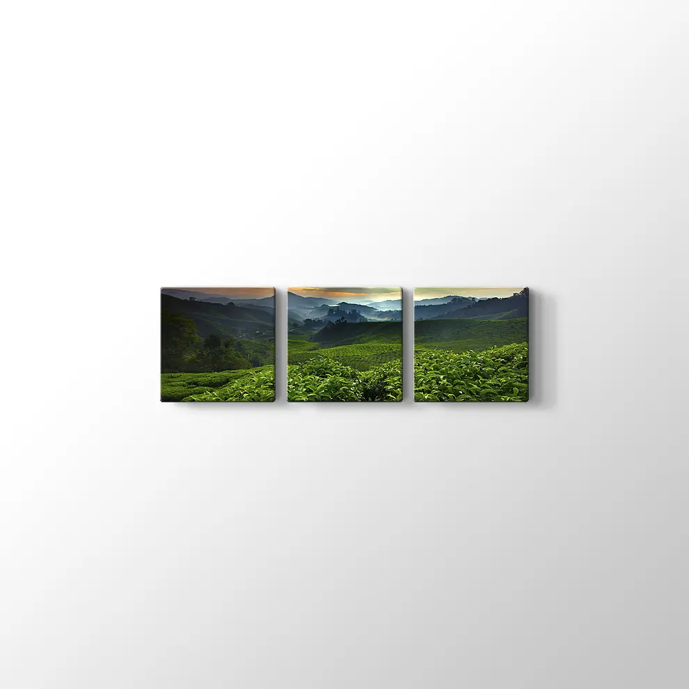 Çay Bahçesi Kanvas Tablo