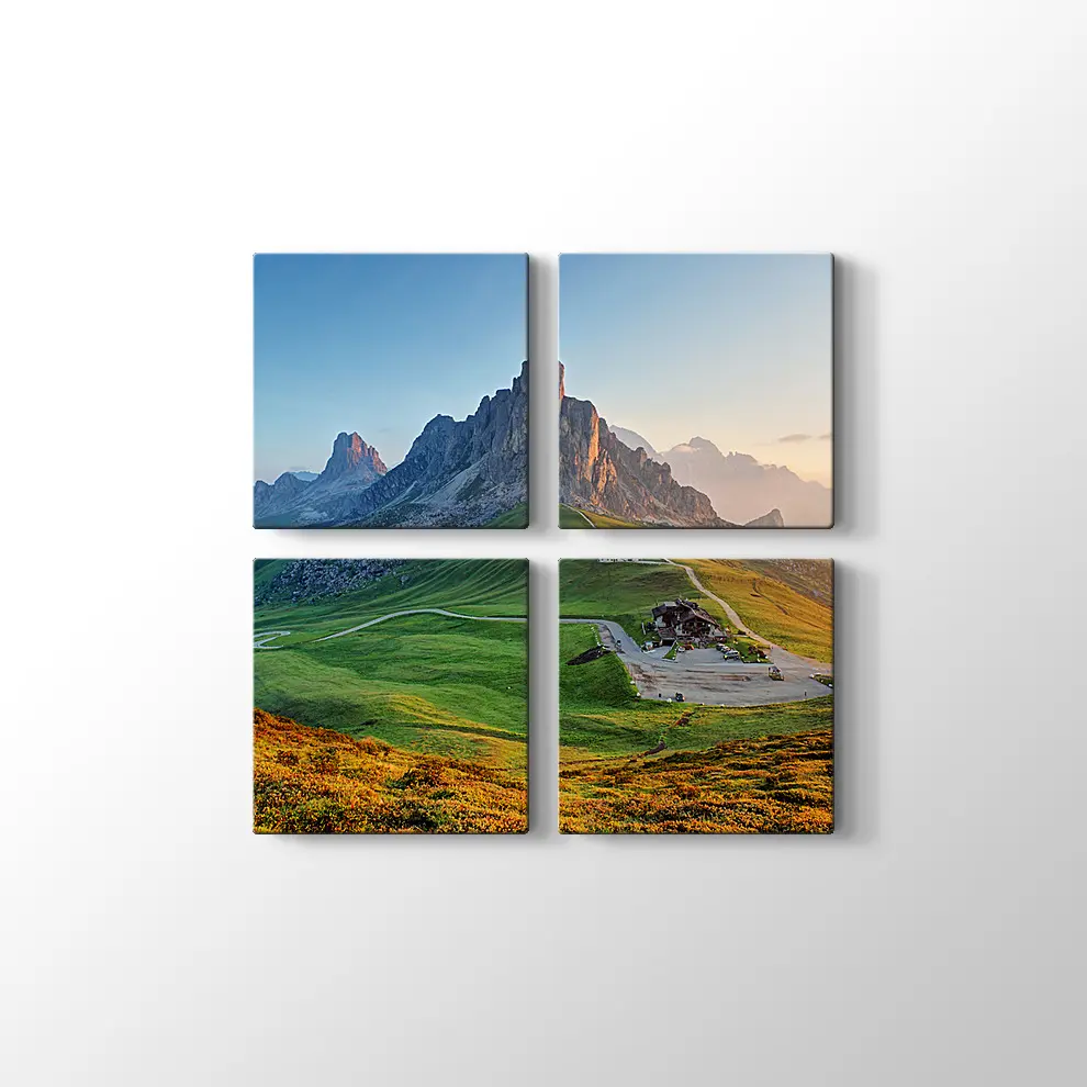 Dolomitler Kanvas Tablo