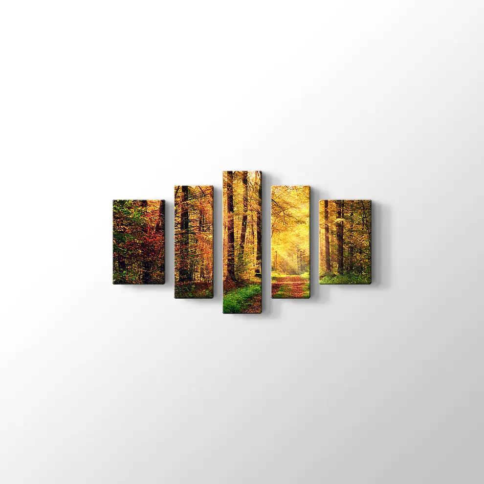 Sonbahar Orman Kanvas Tablo