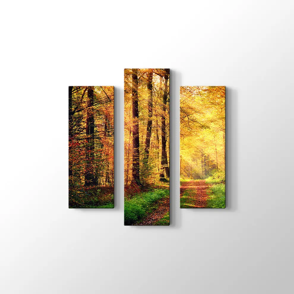 Sonbahar Orman Kanvas Tablo