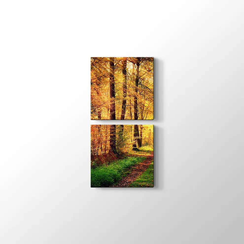 Sonbahar Orman Kanvas Tablo