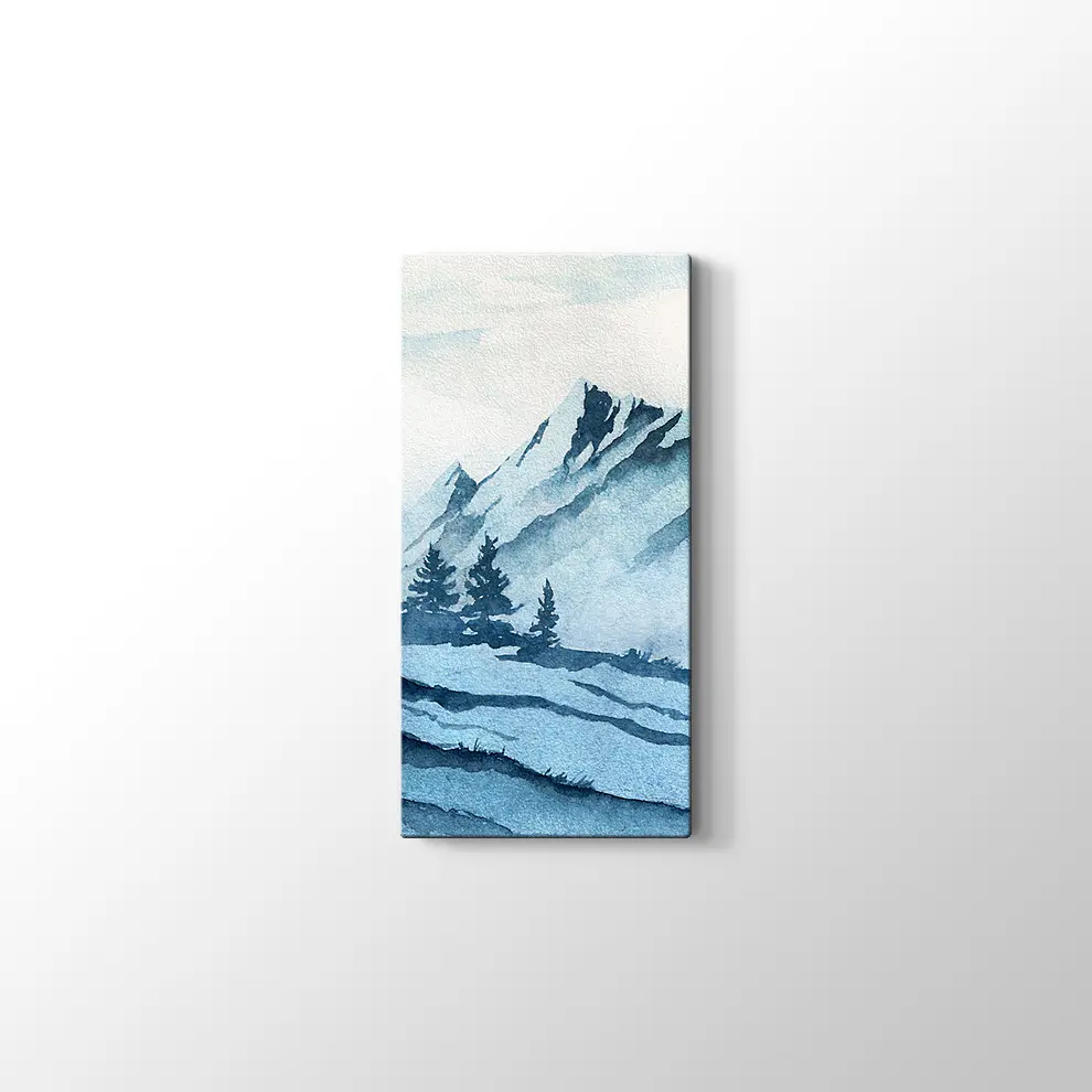 Karlı Dağlar Kanvas Tablo