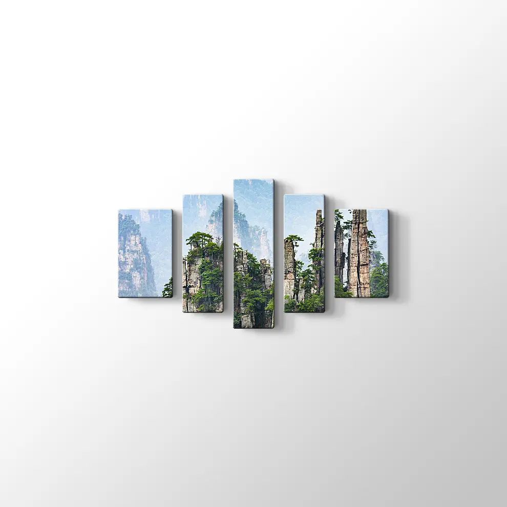 Sivri Kayalar Kanvas Tablo