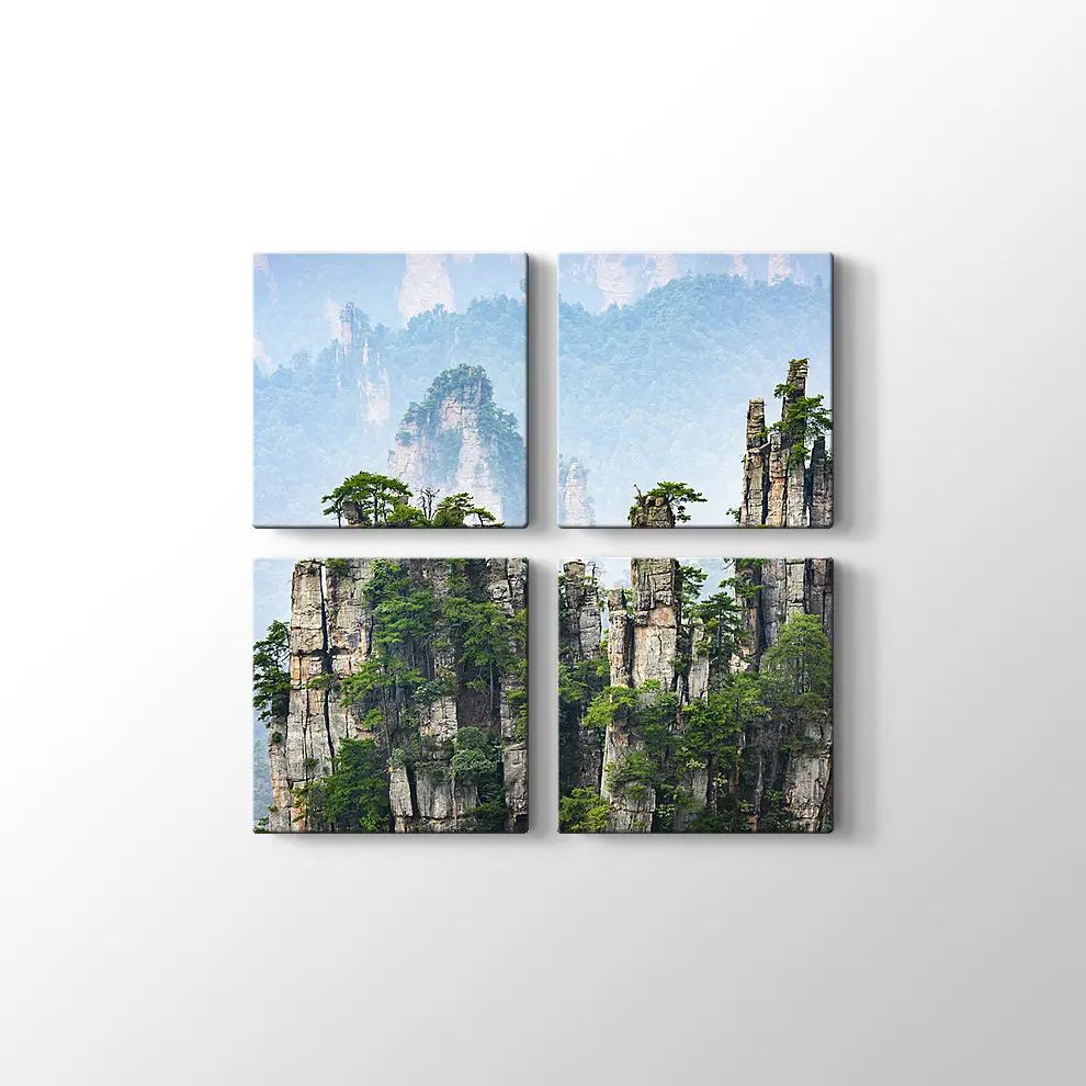 Sivri Kayalar Kanvas Tablo