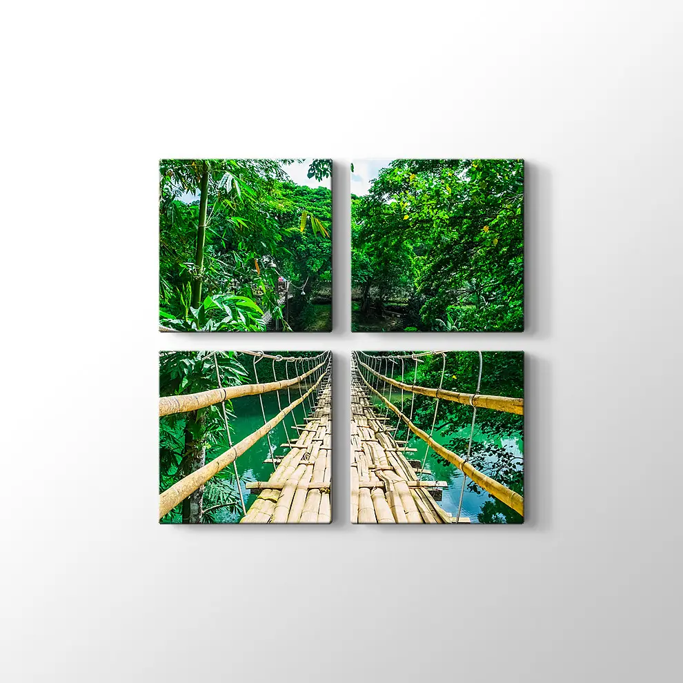 Filipinler Asma Köprü Kanvas Tablo