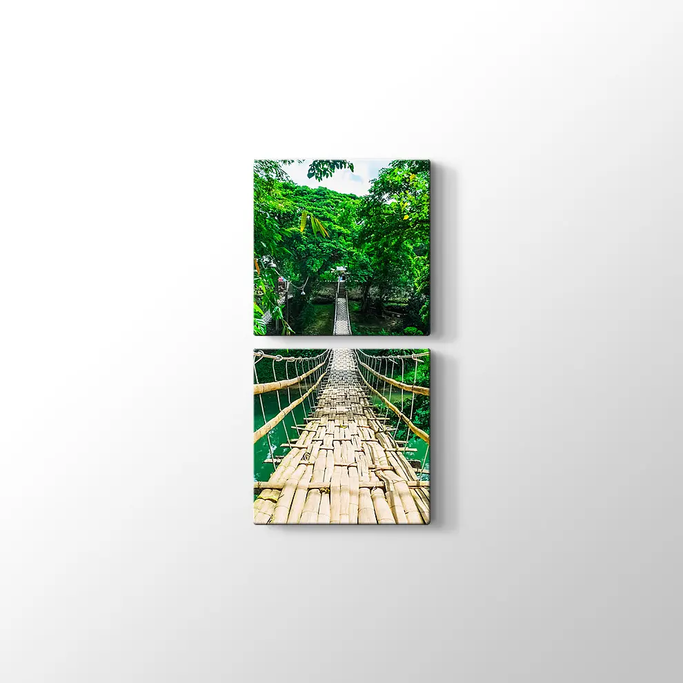 Filipinler Asma Köprü Kanvas Tablo