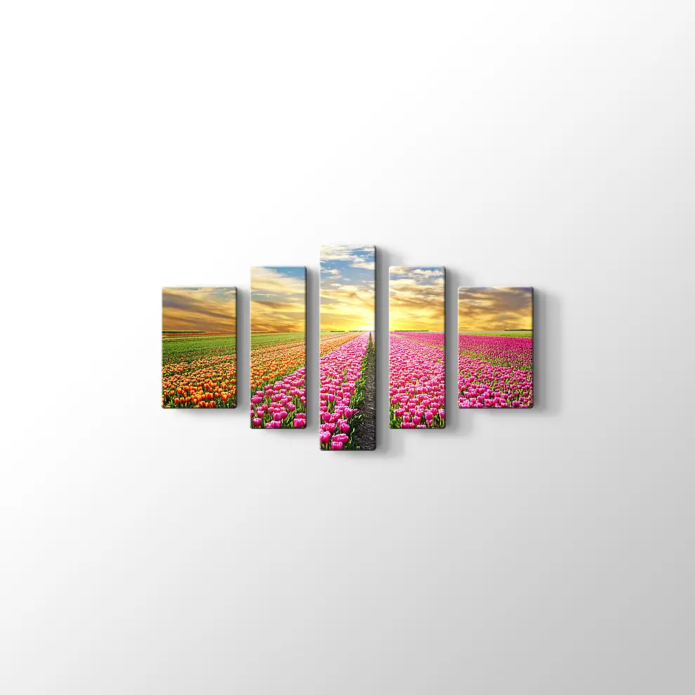 Lale Tarlası Kanvas Tablo