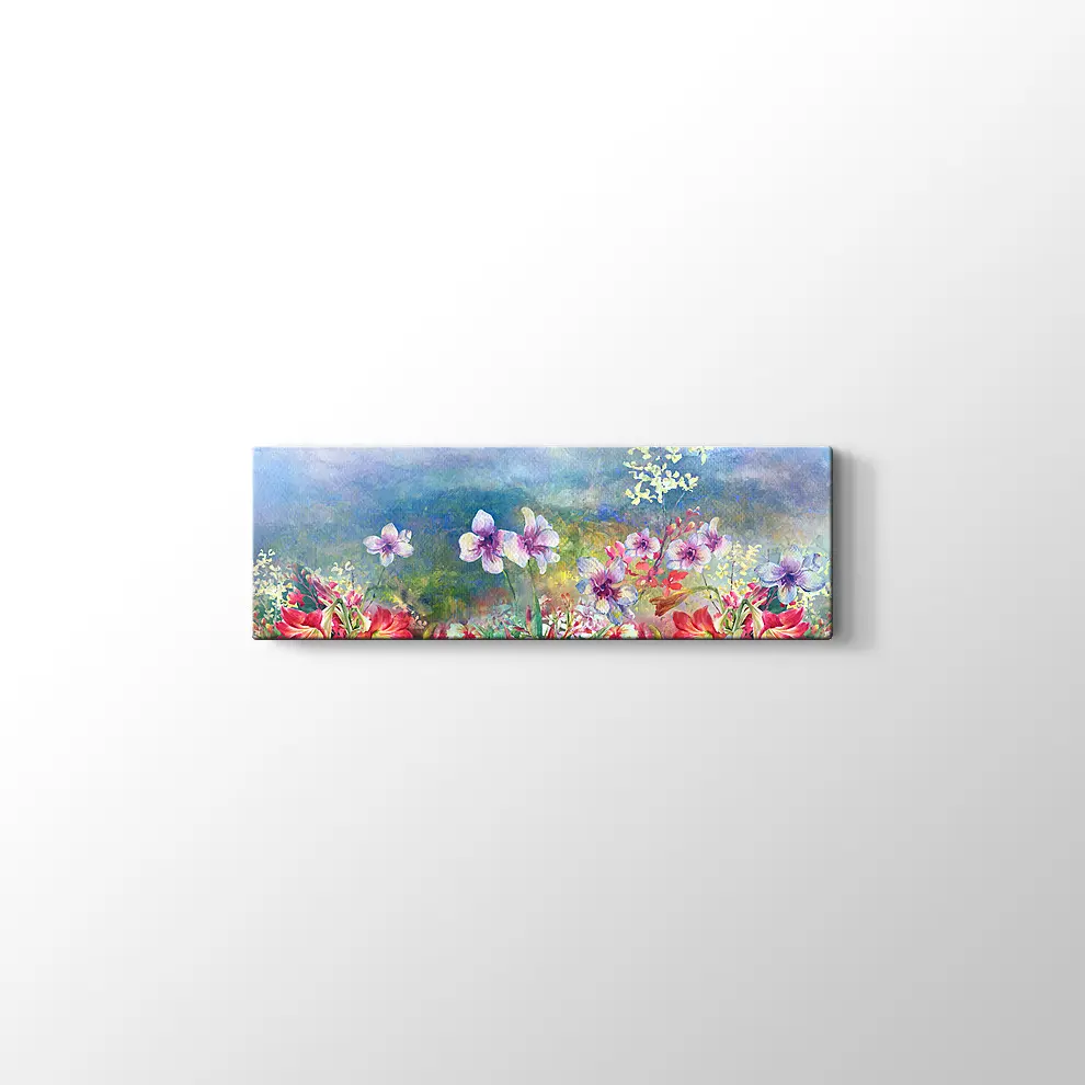 Çok Renkli Çiçek Kanvas Tablo