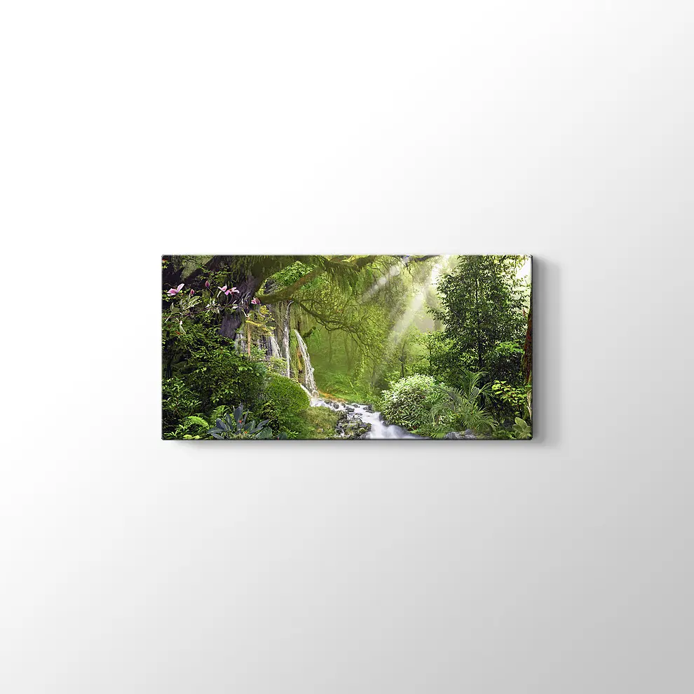 Ormandaki Dere Kanvas Tablo