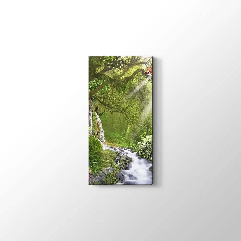 Ormandaki Dere Kanvas Tablo