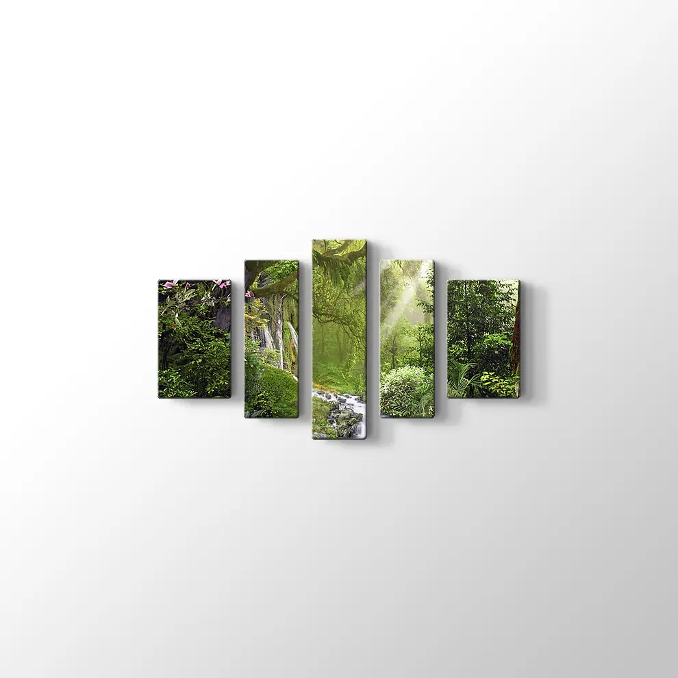 Ormandaki Dere Kanvas Tablo