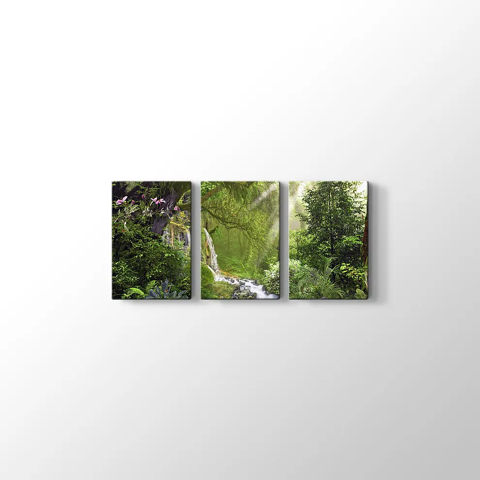 Ormandaki Dere Kanvas Tablo