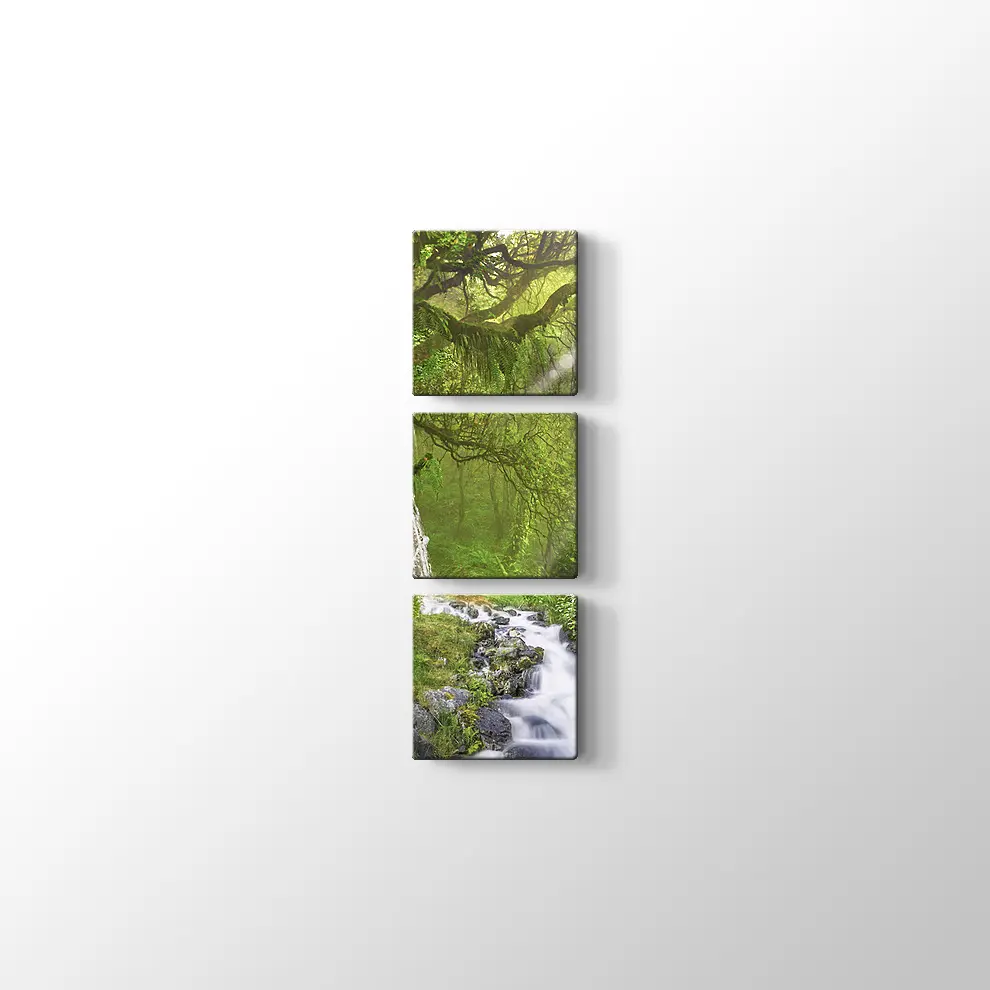 Ormandaki Dere Kanvas Tablo