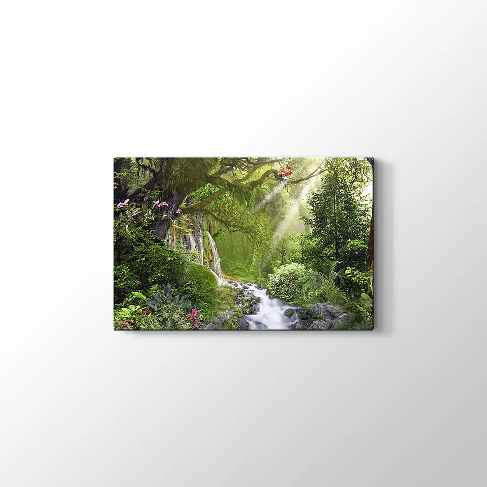 Ormandaki Dere Kanvas Tablo