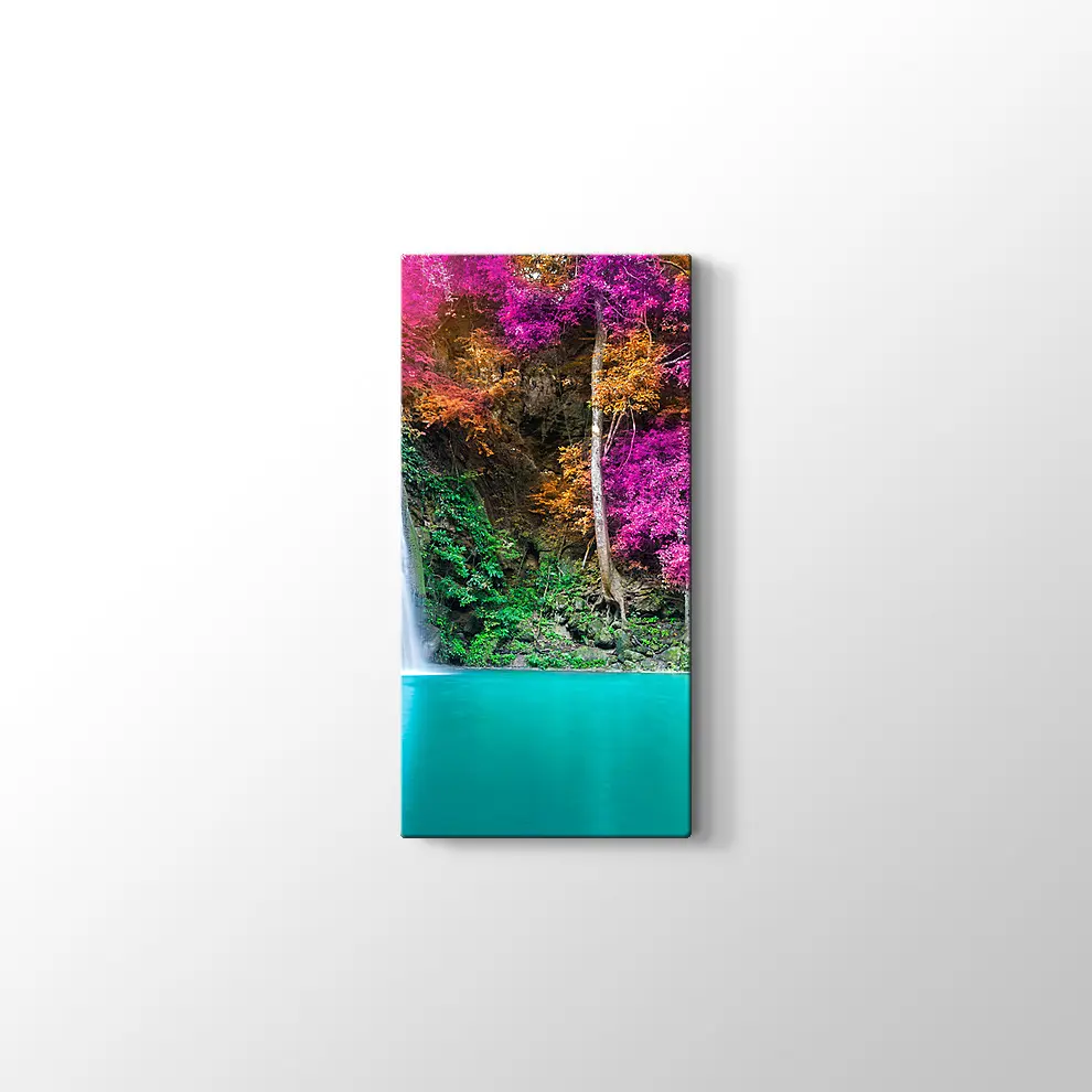 Şelale Manzara Kanvas Tablo