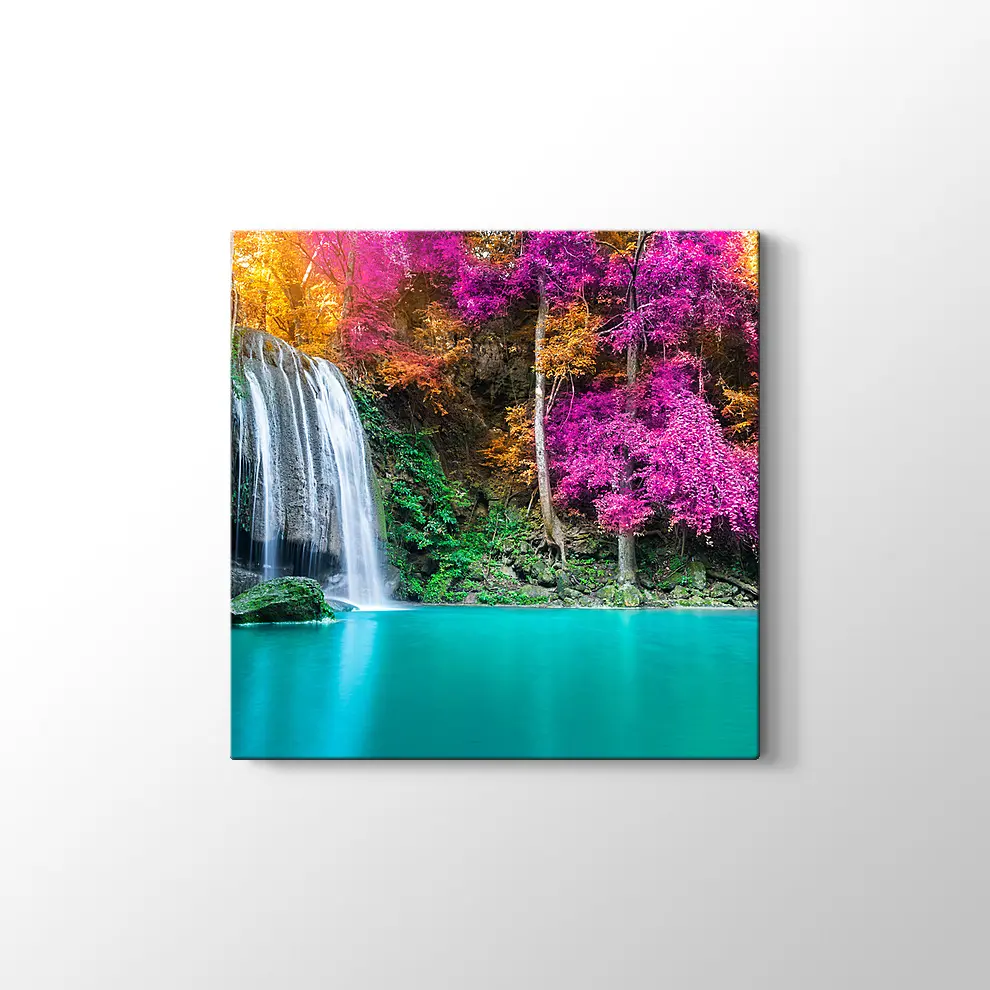 Şelale Manzara Kanvas Tablo