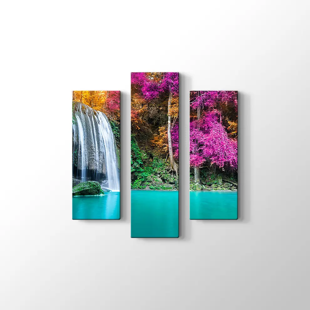 Şelale Manzara Kanvas Tablo