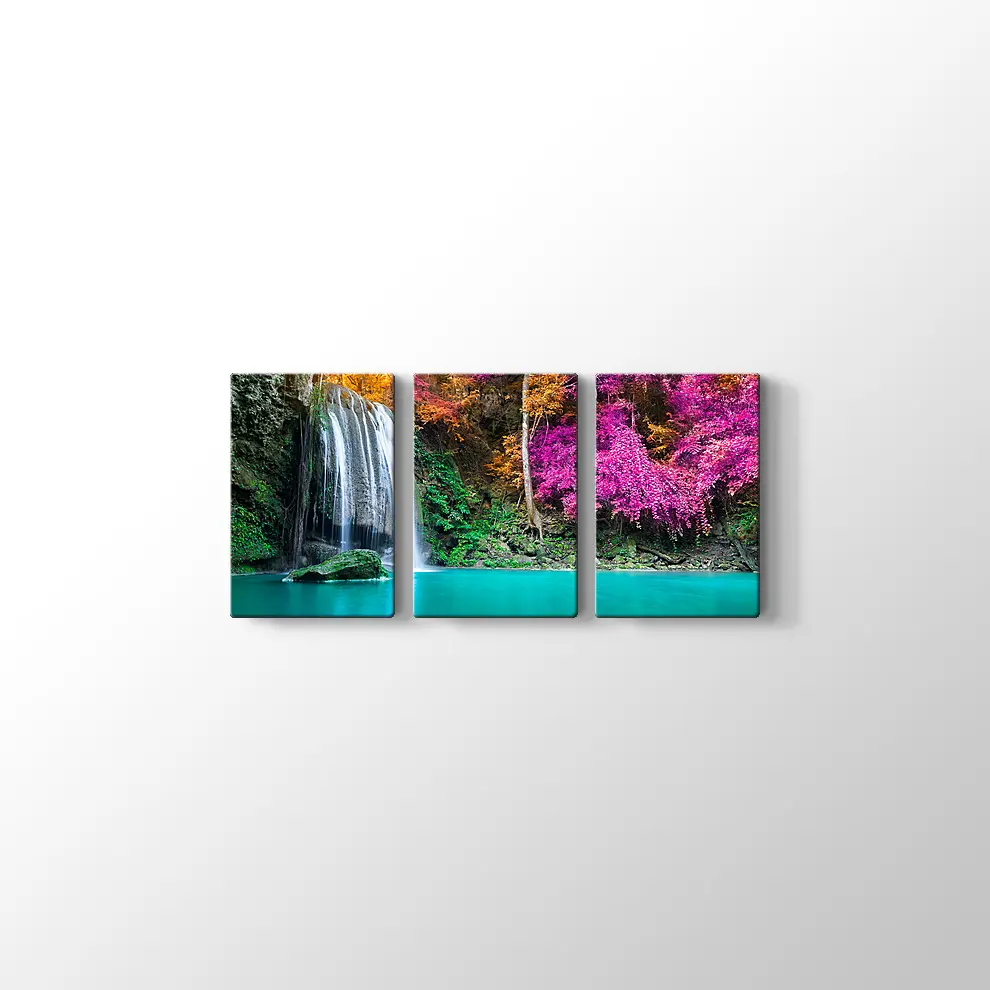 Şelale Manzara Kanvas Tablo