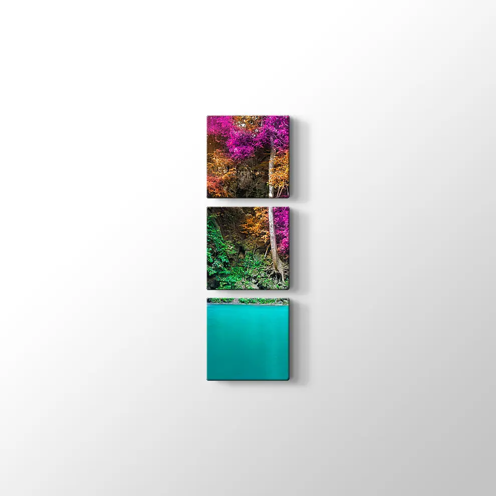 Şelale Manzara Kanvas Tablo