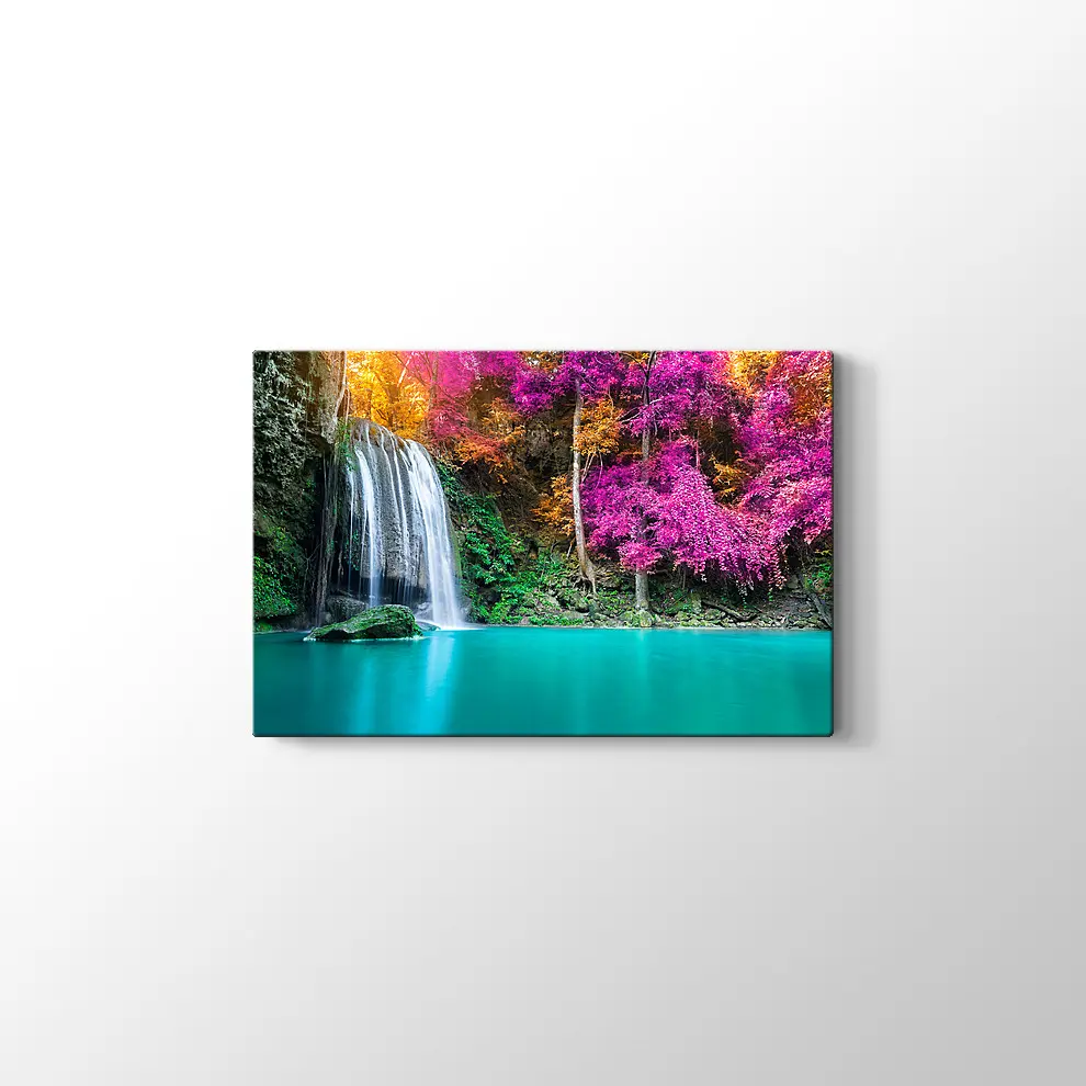 Şelale Manzara Kanvas Tablo