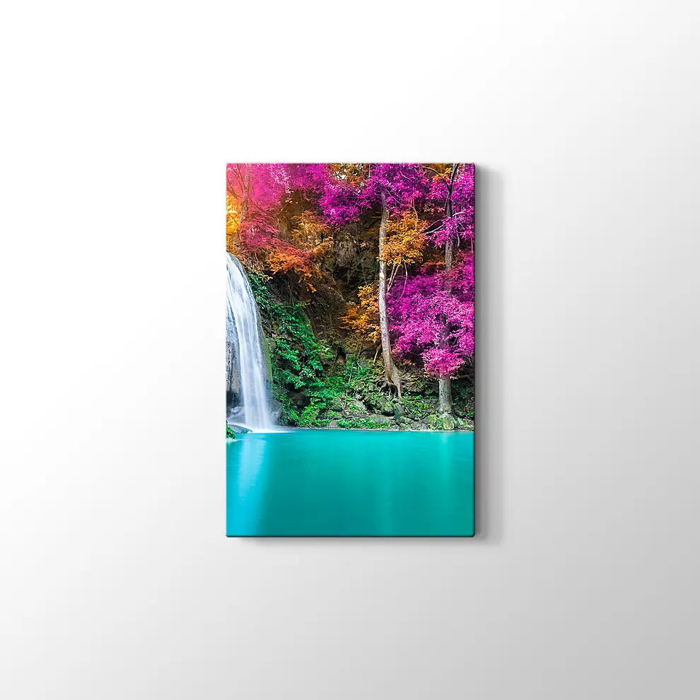 Şelale Manzara Kanvas Tablo