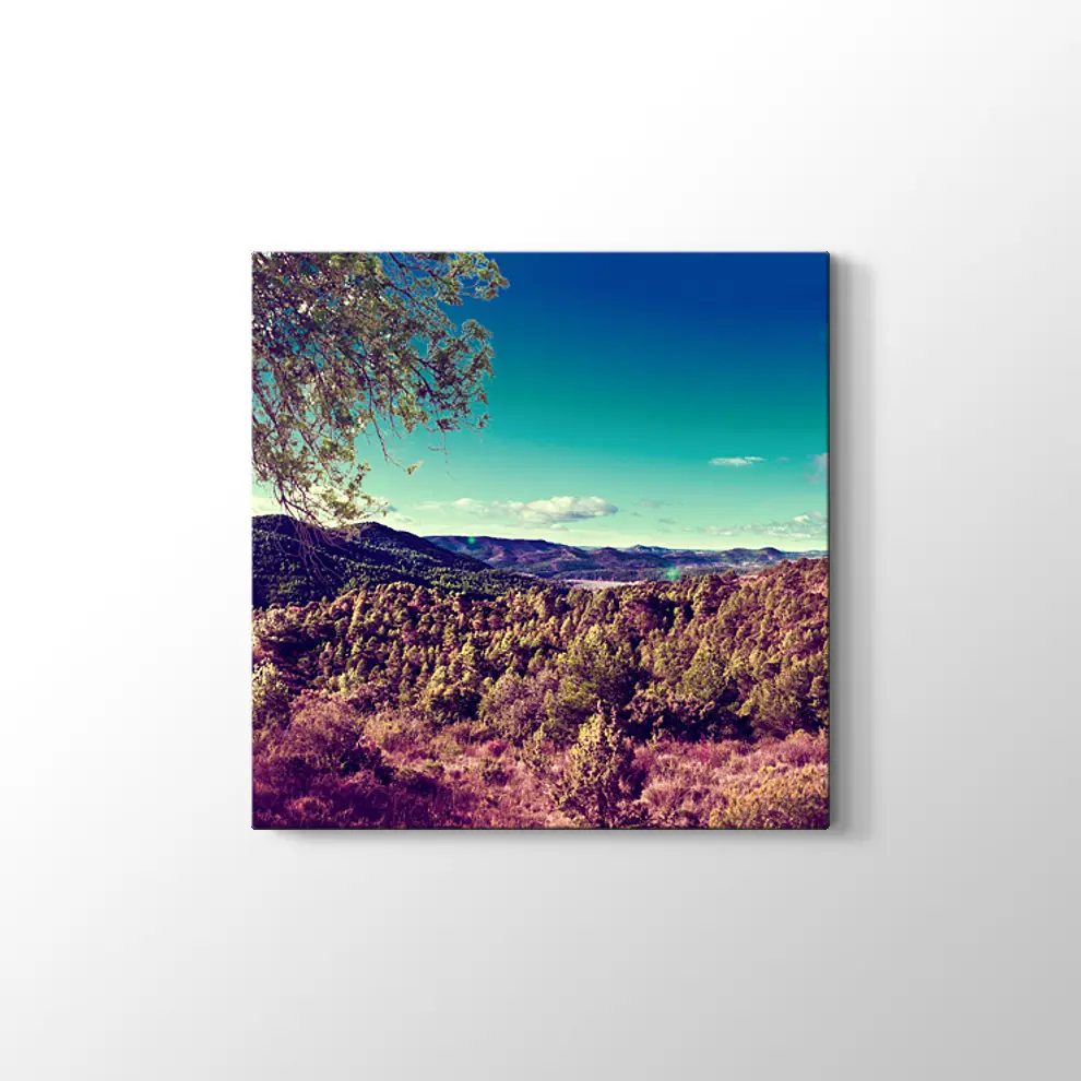 Günbatımı Panaroması Kanvas Tablo