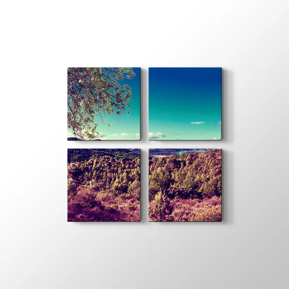 Günbatımı Panaroması Kanvas Tablo