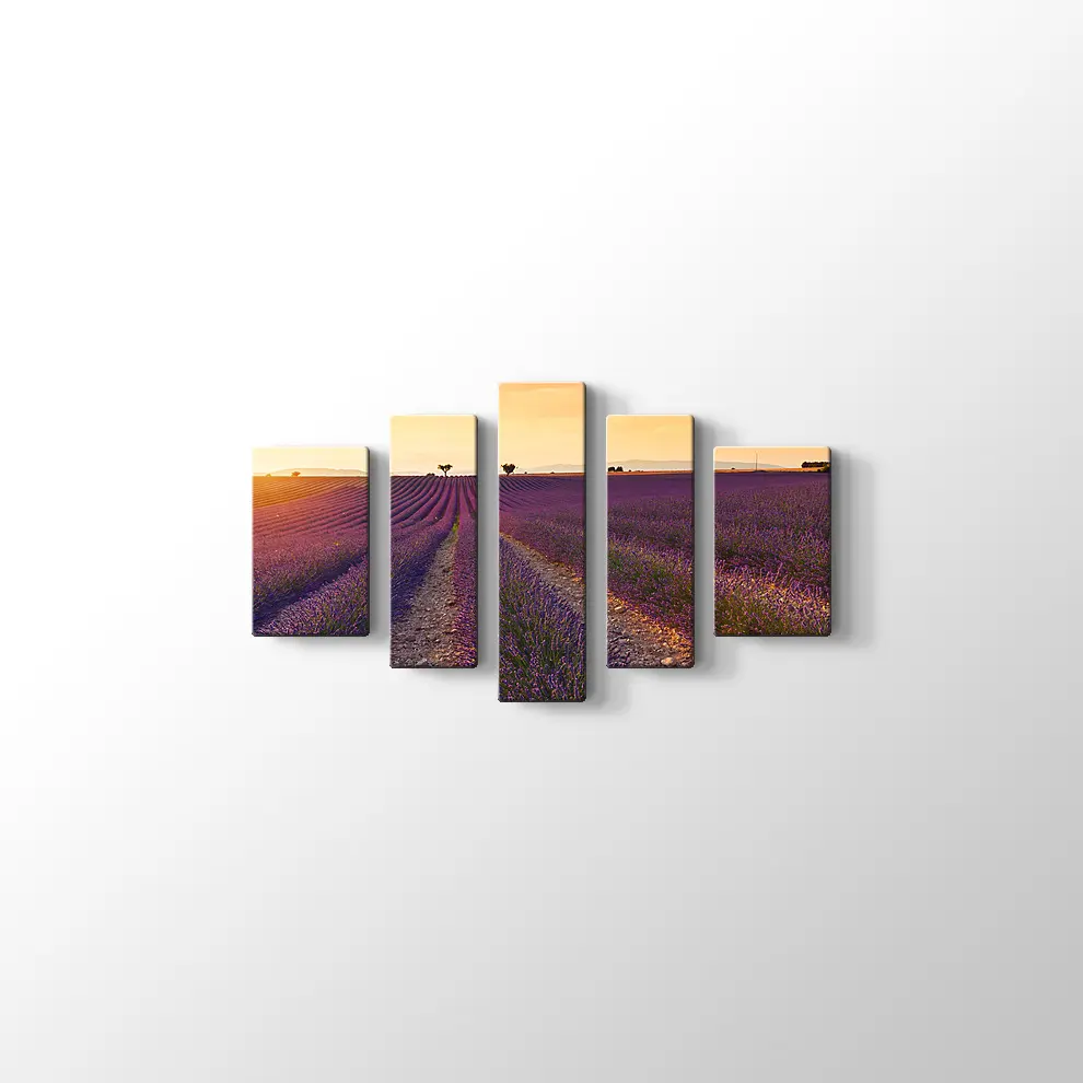 Lavanta Tarlaları Kanvas Tablo