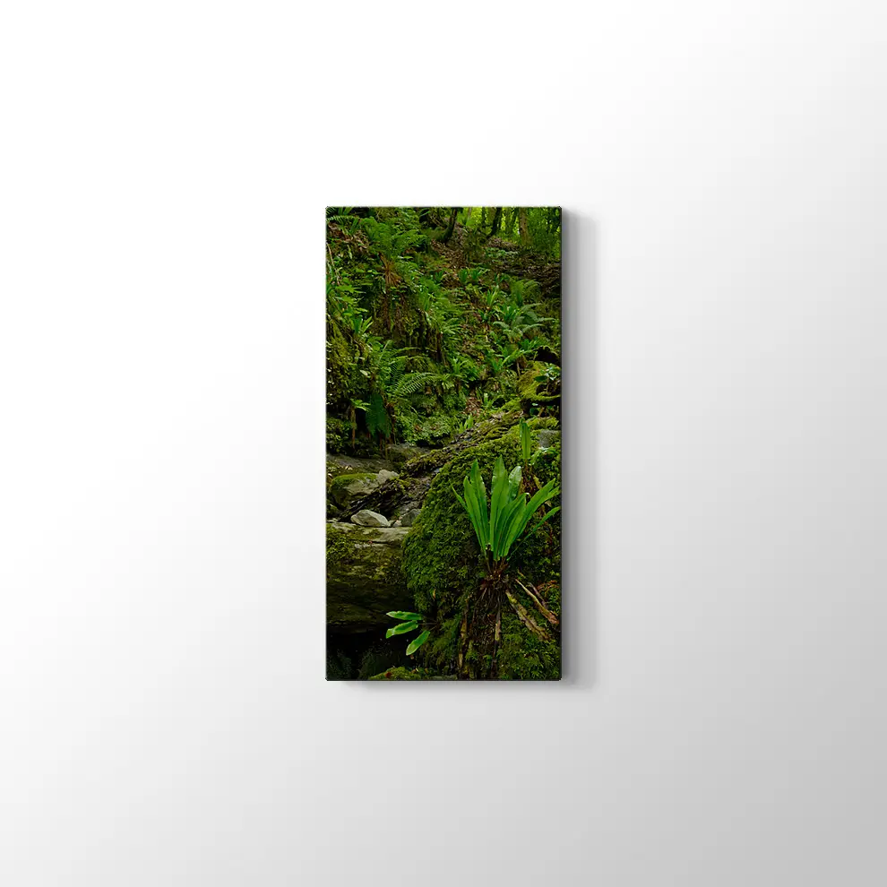 Yeşil Orman Kanvas Tablo