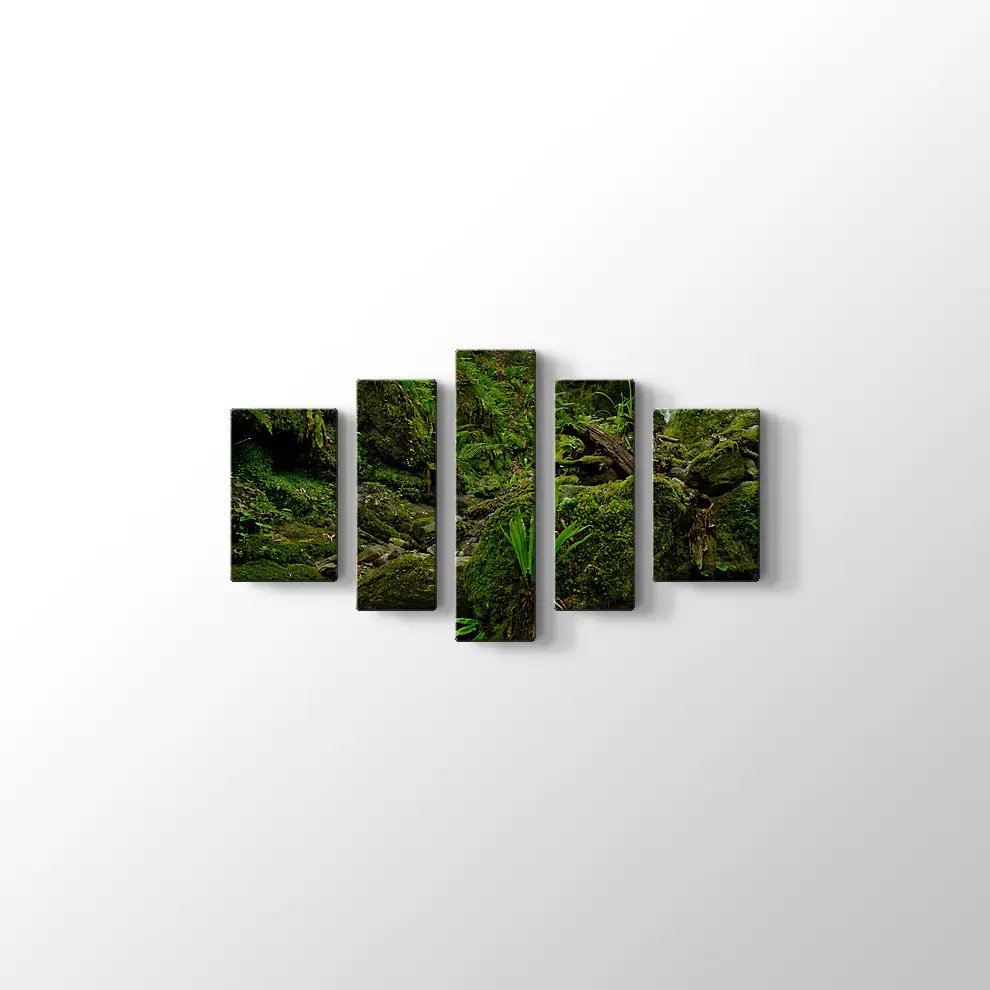 Yeşil Orman Kanvas Tablo