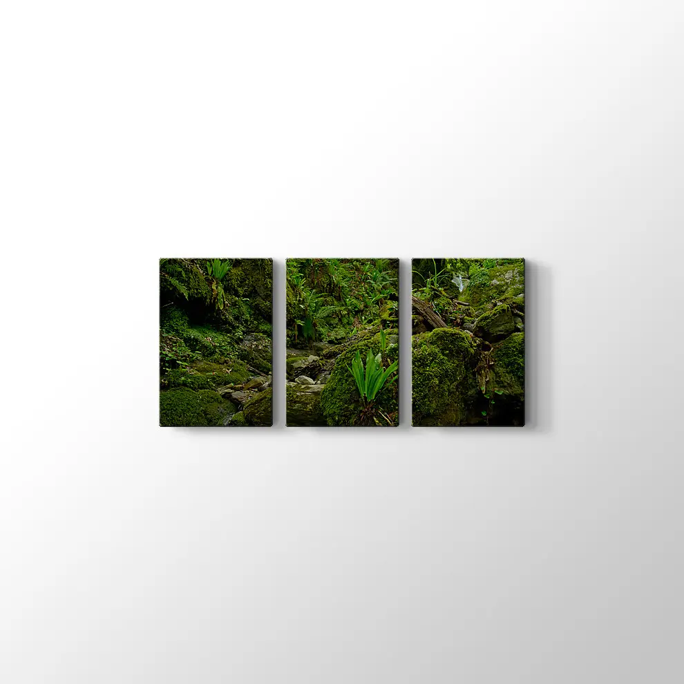 Yeşil Orman Kanvas Tablo