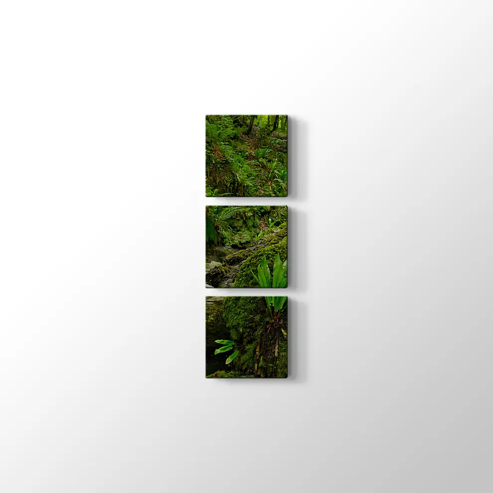 Yeşil Orman Kanvas Tablo