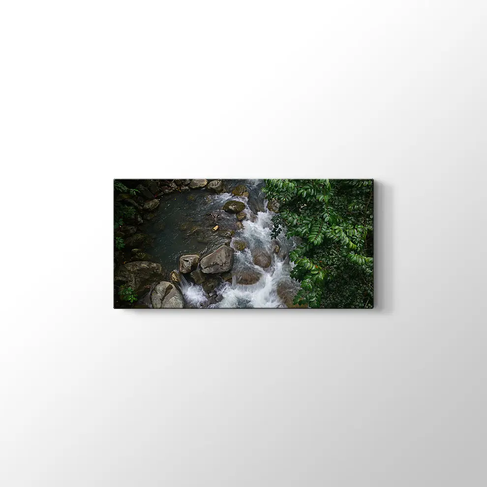 Şelale Manzarası Kanvas Tablo