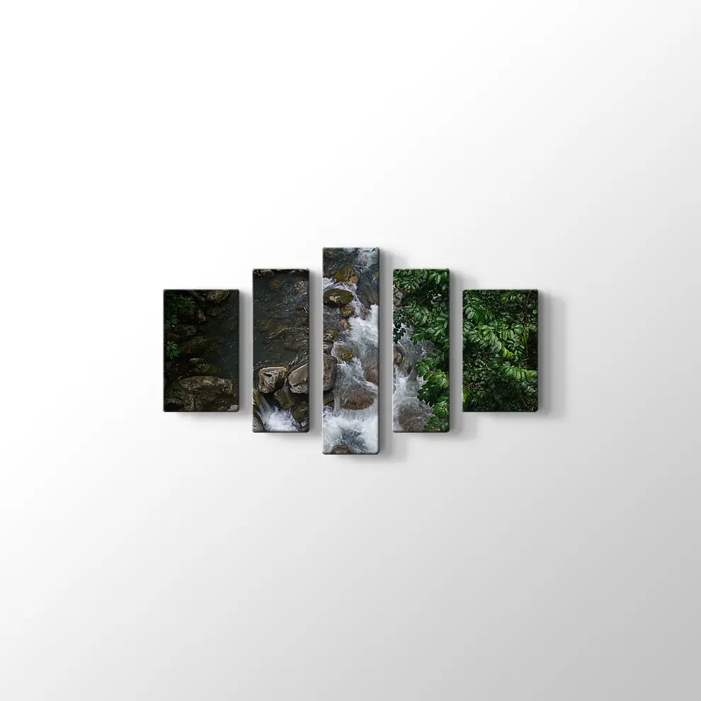 Şelale Manzarası Kanvas Tablo