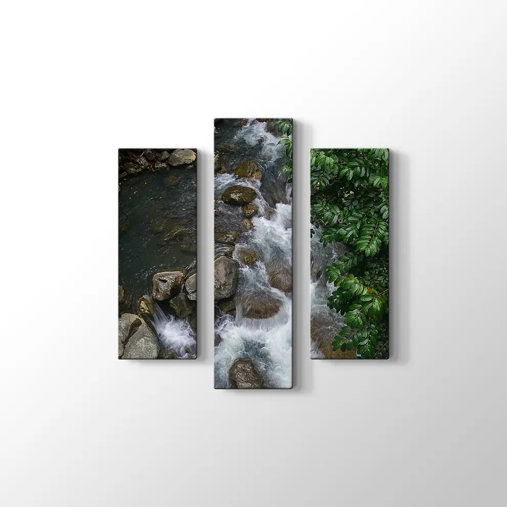 Şelale Manzarası Kanvas Tablo