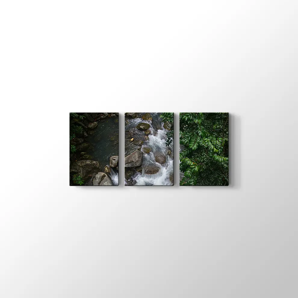 Şelale Manzarası Kanvas Tablo