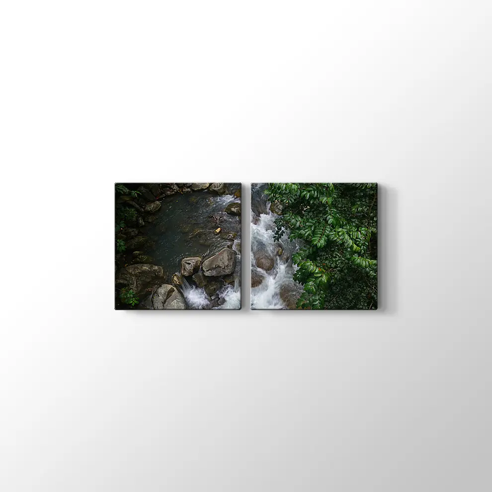 Şelale Manzarası Kanvas Tablo