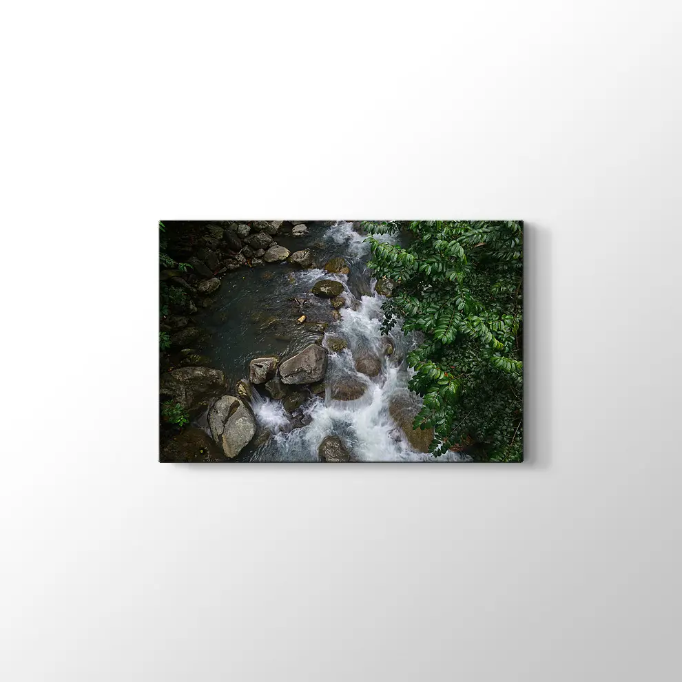 Şelale Manzarası Kanvas Tablo