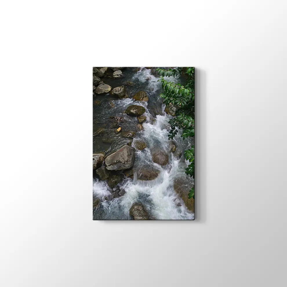 Şelale Manzarası Kanvas Tablo