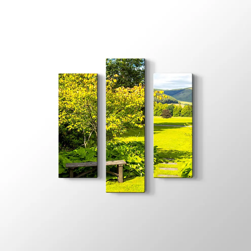 Yaz Aylarında İngiliz Manzarası Kanvas Tablo