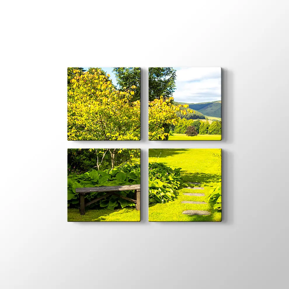 Yaz Aylarında İngiliz Manzarası Kanvas Tablo