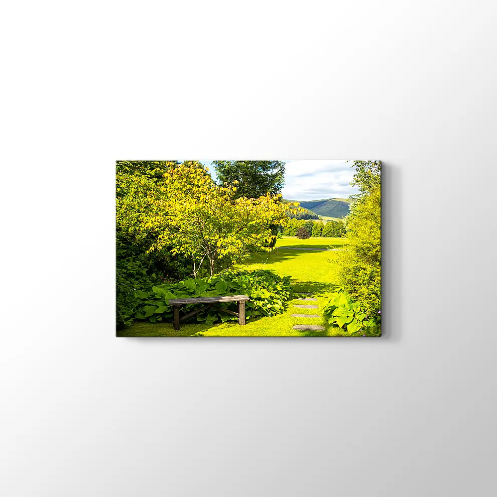 Yaz Aylarında İngiliz Manzarası Kanvas Tablo