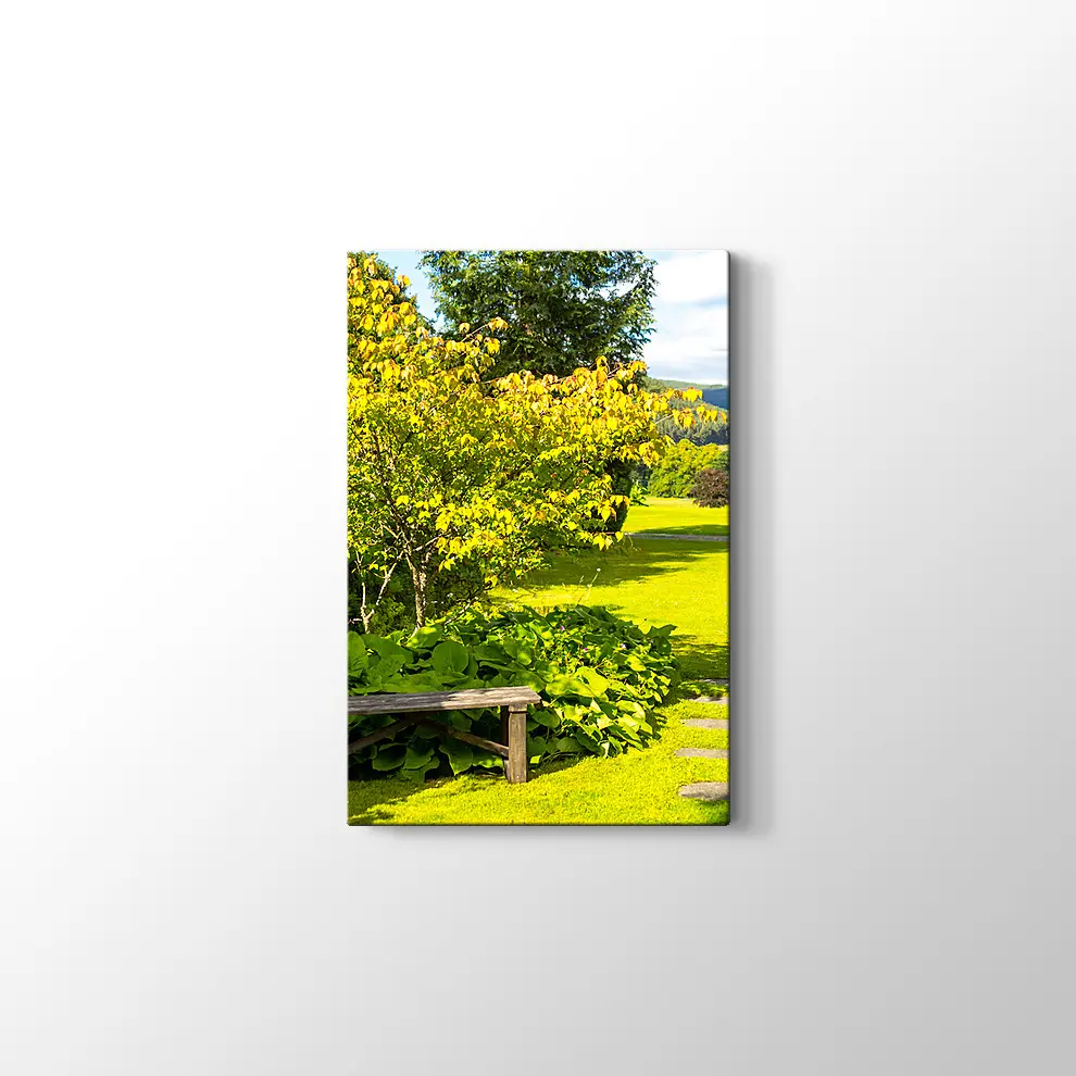 Yaz Aylarında İngiliz Manzarası Kanvas Tablo