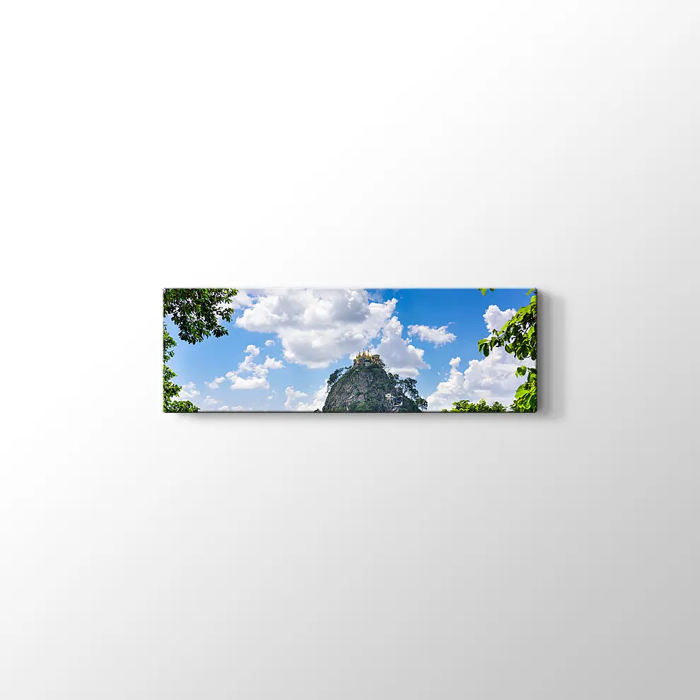 Myanmar Taung Kalat Manastırı Kanvas Tablo