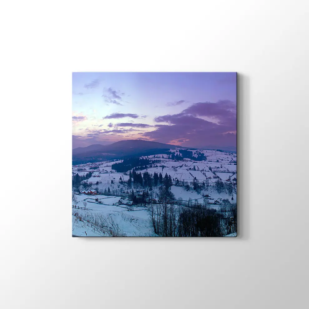 Karpat Dağ Vadisi Kanvas Tablo